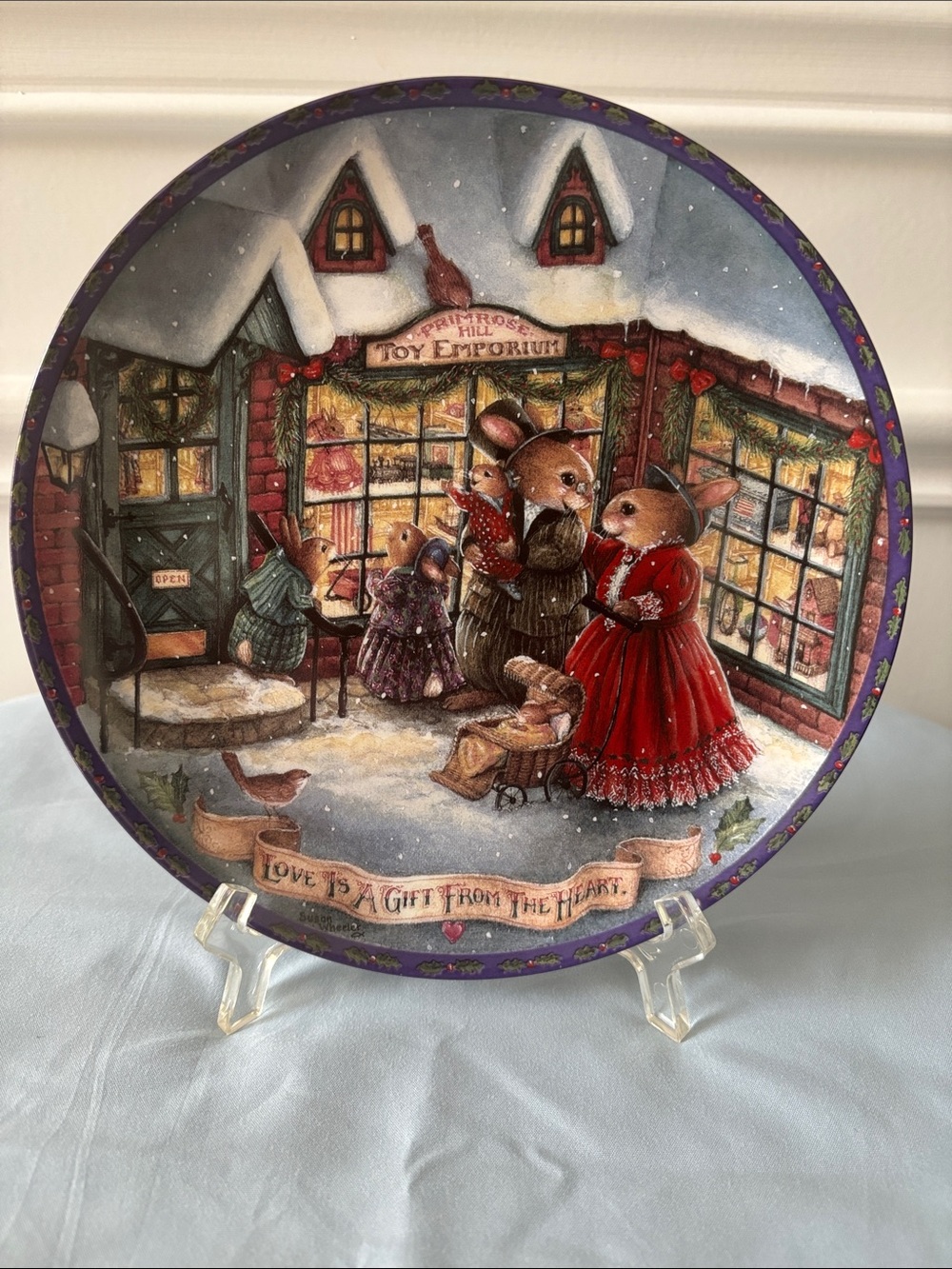 Susan Wheeler .. “Love is a Gift from the Heart Collector Plate